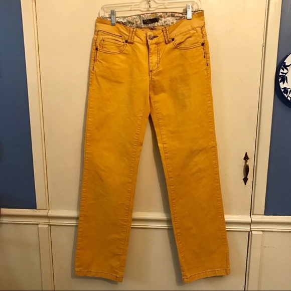 Prana Pants - Prawns mustard yellow corduroy straight leg pant 6
